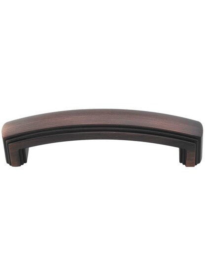 Delgado Cabinet Pull - 3 3/4 inch Center-to-Center in Brushed Oil Rubbed Bronze.
